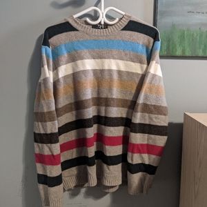 Striped crewneck unisex sweater